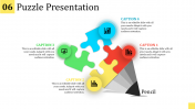 Puzzle Presentation Template - Pencil Model